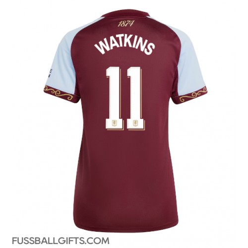 Aston Villa Ollie Watkins #11 Fußballbekleidung Heimtrikot Damen 2025-26 Kurzarm